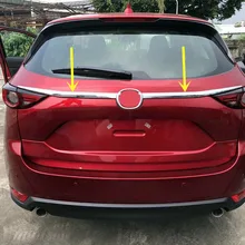 Автомобильный Стайлинг 2 шт ABS хромированный задний багажник крышка-накладка крышка Украшение отделка для Mazda CX5