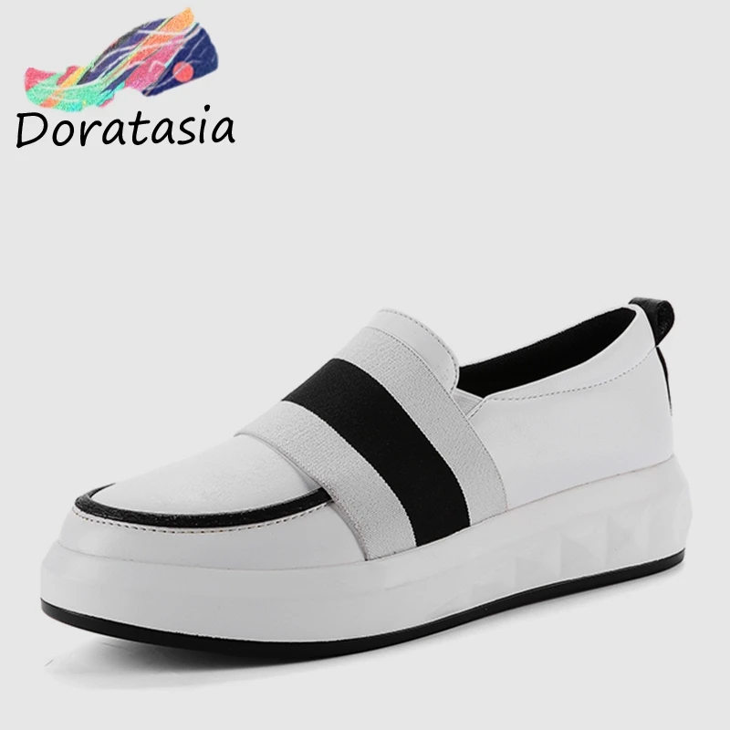 

DORATASIA Big Size 31-43 Spring Summer Fashion mixed-color Loafers Women Flat Platform Shoes Girl Casual Flats Comfortable Shoes