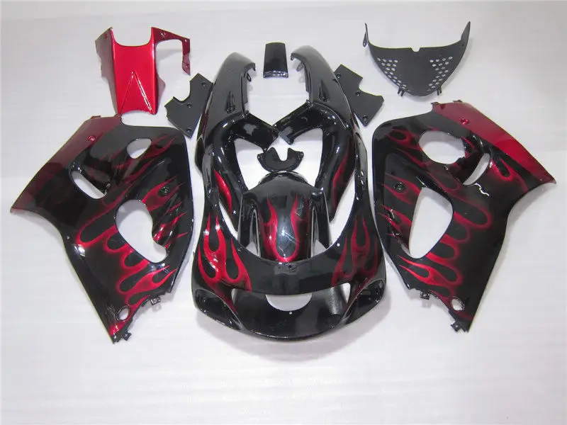 Обтекатель мотоцикла комплект для Suzuki SRAD GSXR600 1996-2000 GSXR 600 750 96 97 98 99 00 Красный Пламя