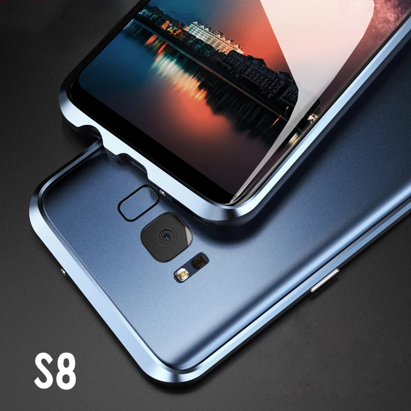 Для samsung Galaxy S8 чехол плюс металлический бампер для s тонкий алюминиевый каркас s8