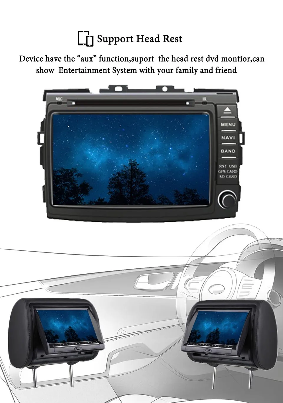 Discount HD 1080P Android 9.0 RAM 4GB car dvd gps navigation for Toyota Previa Estima Tarago Canarado 2006-2018 Dvd radio stereo Audio 12