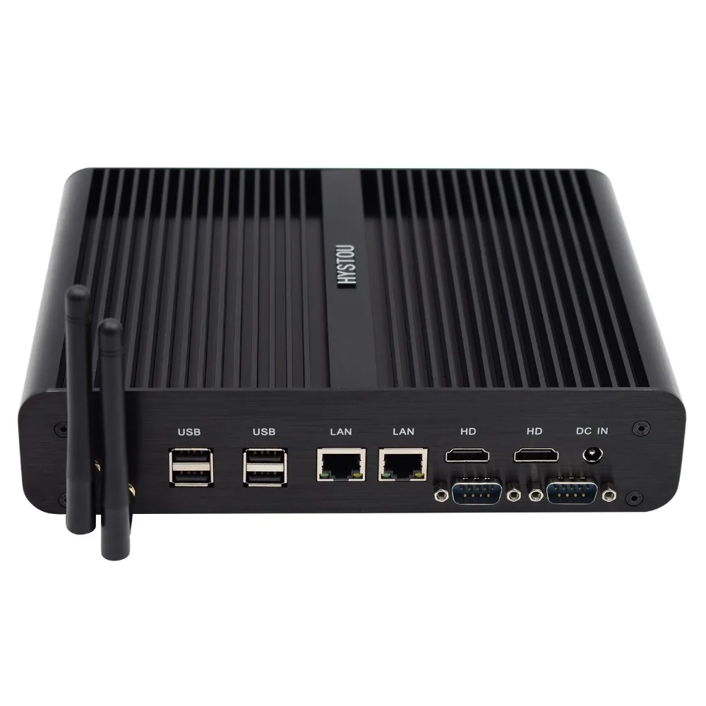 2 Intel lan Core i7 игровой ПК windows 10 Pro i7 5500u 2 HDMI домашний кинотеатр HTPC 2 RS232 COM i5 5200U Безвентиляторный Компьютер i3 5005U