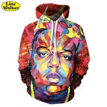 ‘S linie Walker Neue Bunte graffiti porträt 3D Druck Graffiti Unisex Hoodies Sweatshirt Männer Tarcksuit Kapuzenjacke Homber