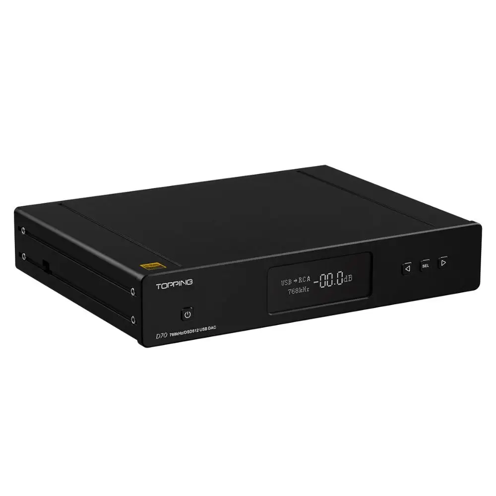 Новый TOPPING D70 AK4497 * 2 AK4118 USB DAC XMOS аудио DSD512 32 битный 768 кГц Настольный декодер