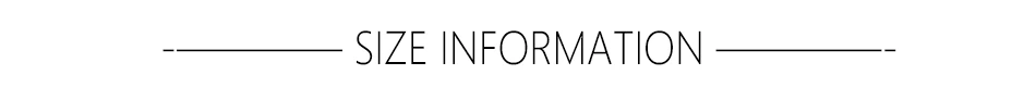 size information