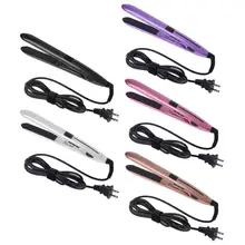 Портативный мини Керамический выпрямитель для волос, щипцы для завивки, инструмент для завивки США