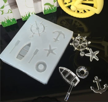 

1pcs Ocean Series Liquid silicone mold DIY resin jewelry pendant necklace pendant lanugo mold resin molds for jewelry