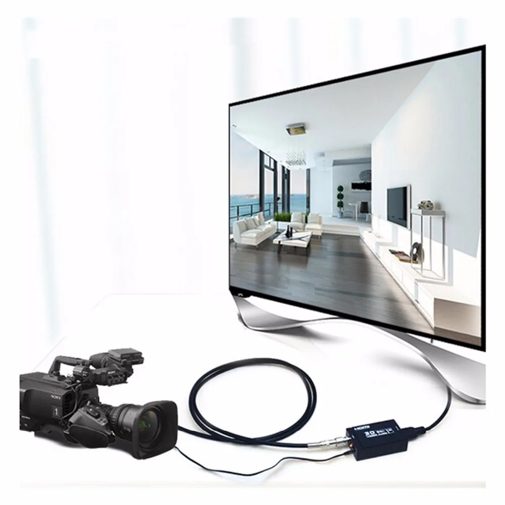 

Mini HD 3G SDI To HDMI Converter Adapter Support HD-SDI / 3G-SDI Signals Showing in HDMI Monitor Free Computer Cables & Connecto