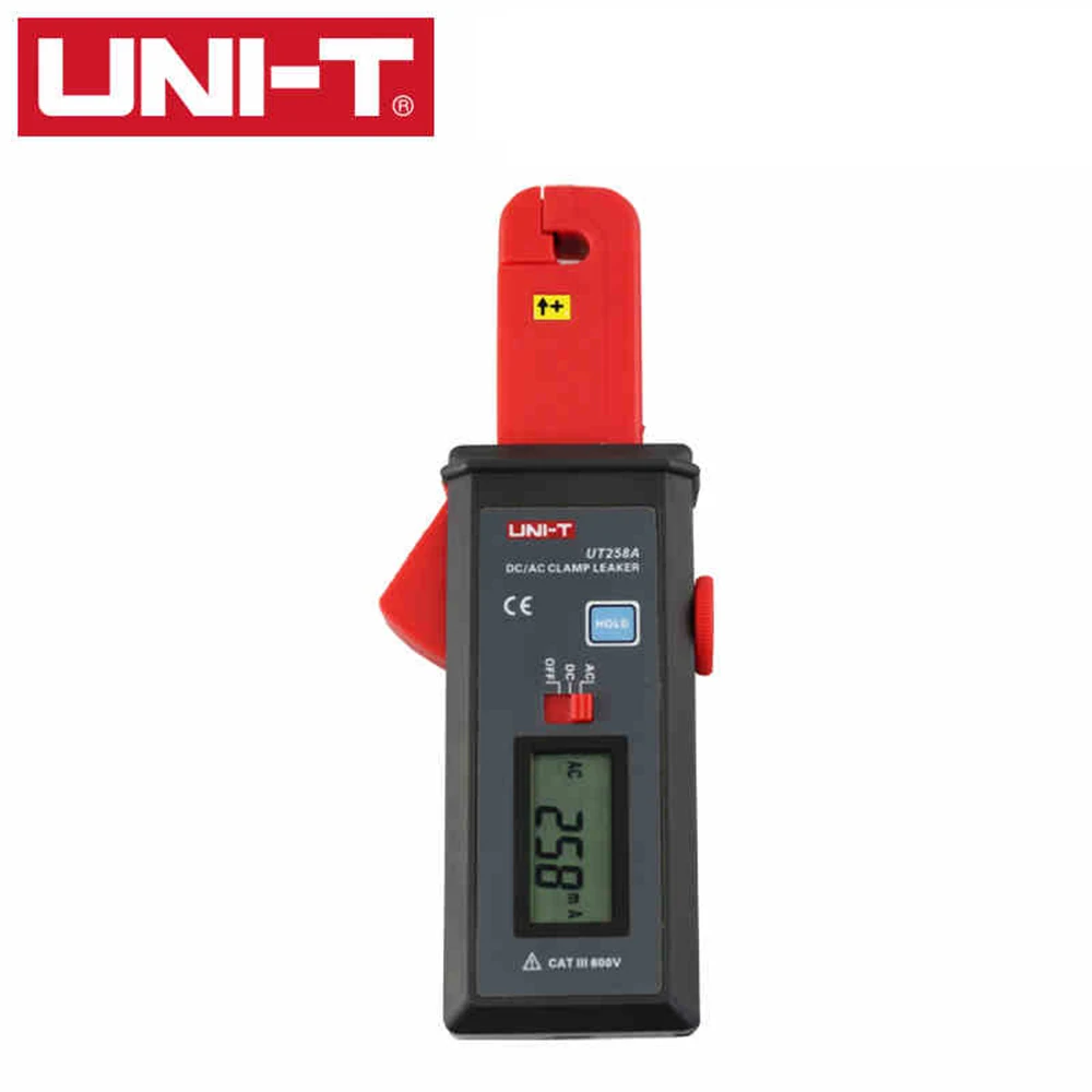 

UNI-T UT258A DC/AC Clamp Leaker Meter Sensitivity Leakage Current Tester Ammeter Ampere Analog Meter Amperemeter