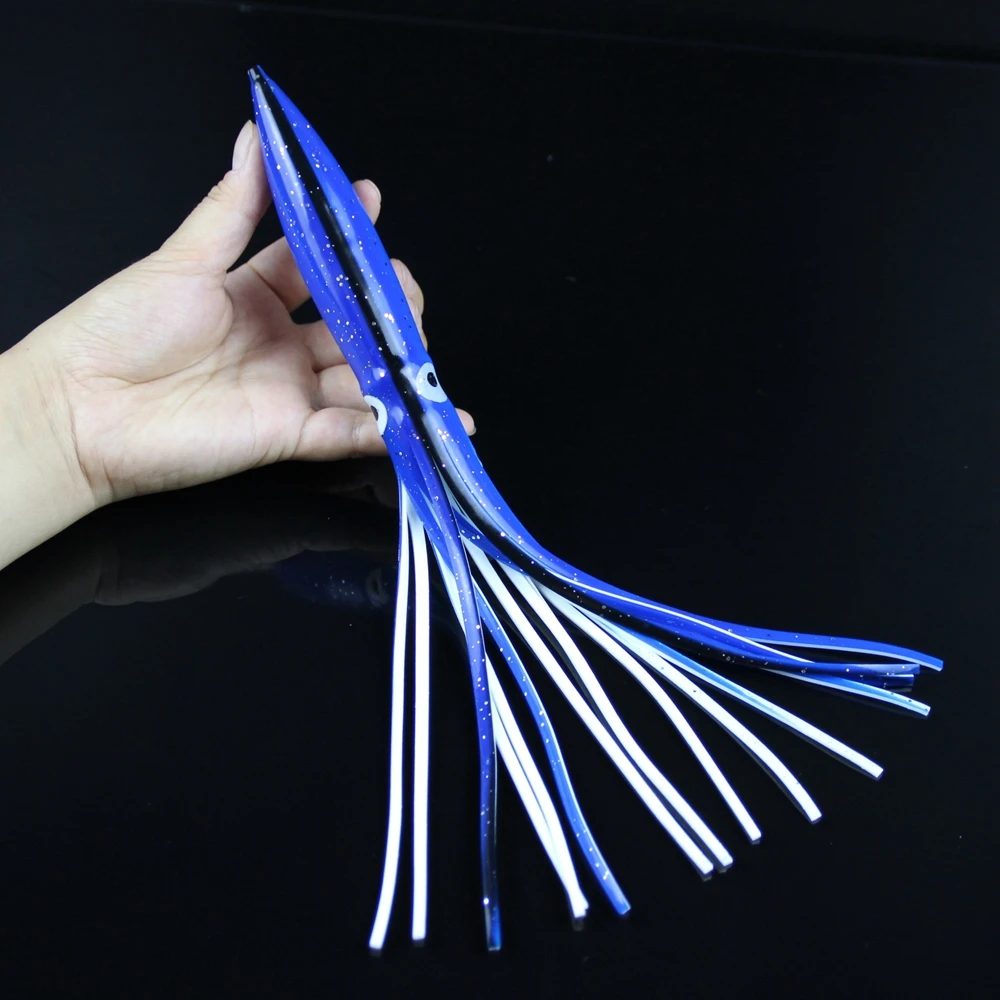 SPINPOLER 11.8inch30cm 42g Fishing Octopus Skirt Squid Skirt Lure Jig Octopus Trolling Saltwater Bait Squid Lures  (5)