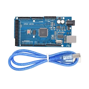 

Free shiping 5PCS !!! Mega 2560 R3 Mega2560 REV3 ATmega2560-16AU Board + USB Cable compatible for good quality