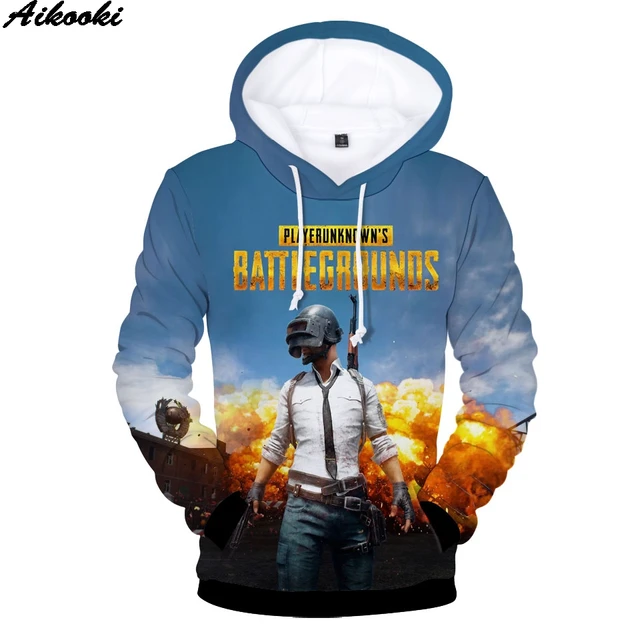 Aikooki New PUBG Hooded Men Sweatshirt 2018 Fashion Man 3D Hoodies Men ...