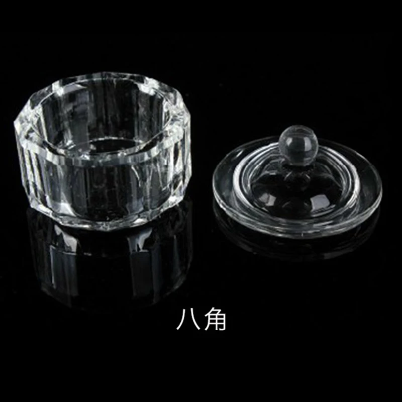 1 piece Acrylic Liquid Glass Acrylic Powder Dappen Dish Crystal Glass Cup for Acrylic Nail Art Clear White Color Transparent Kit