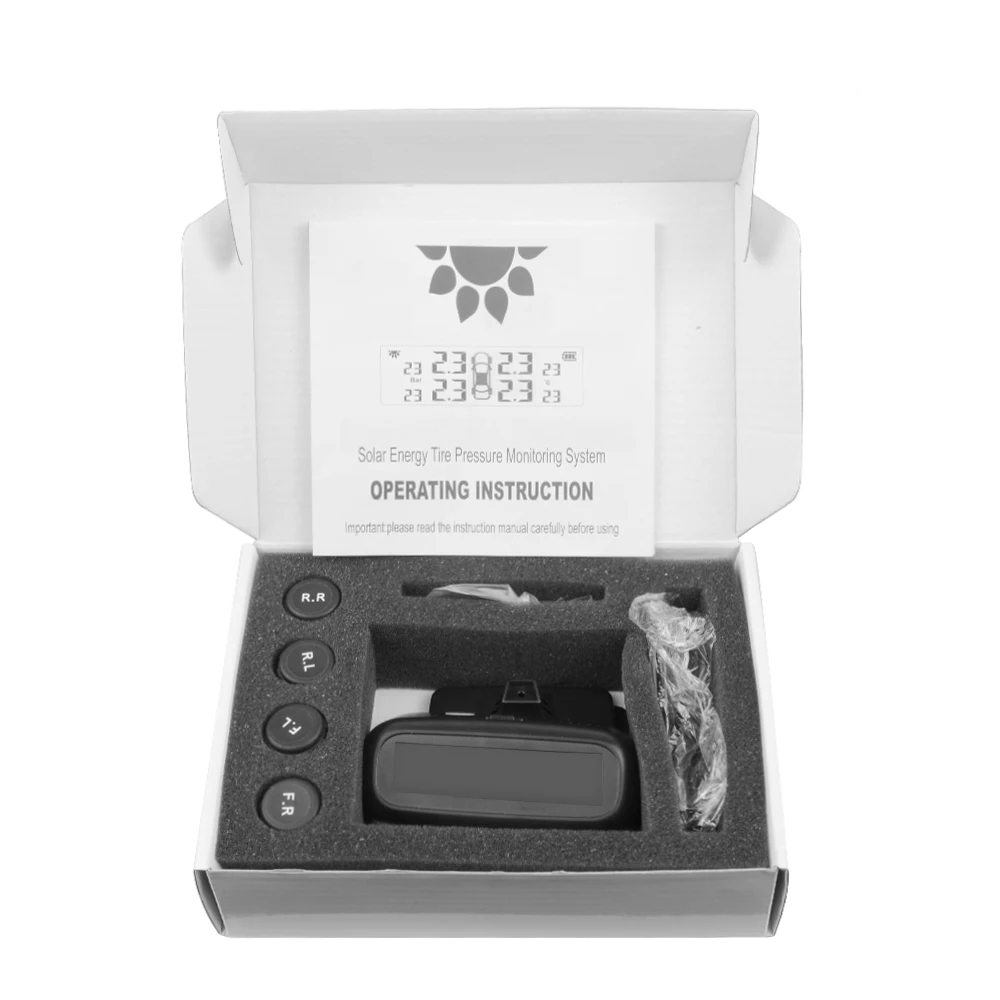 Universally For Cars Solar TPMS Car Tire Pressure Alarm Monitor System Display Temperature Warning Fuel Save With 4 Sensors car tire pressure monitor,car tire pressure sensor