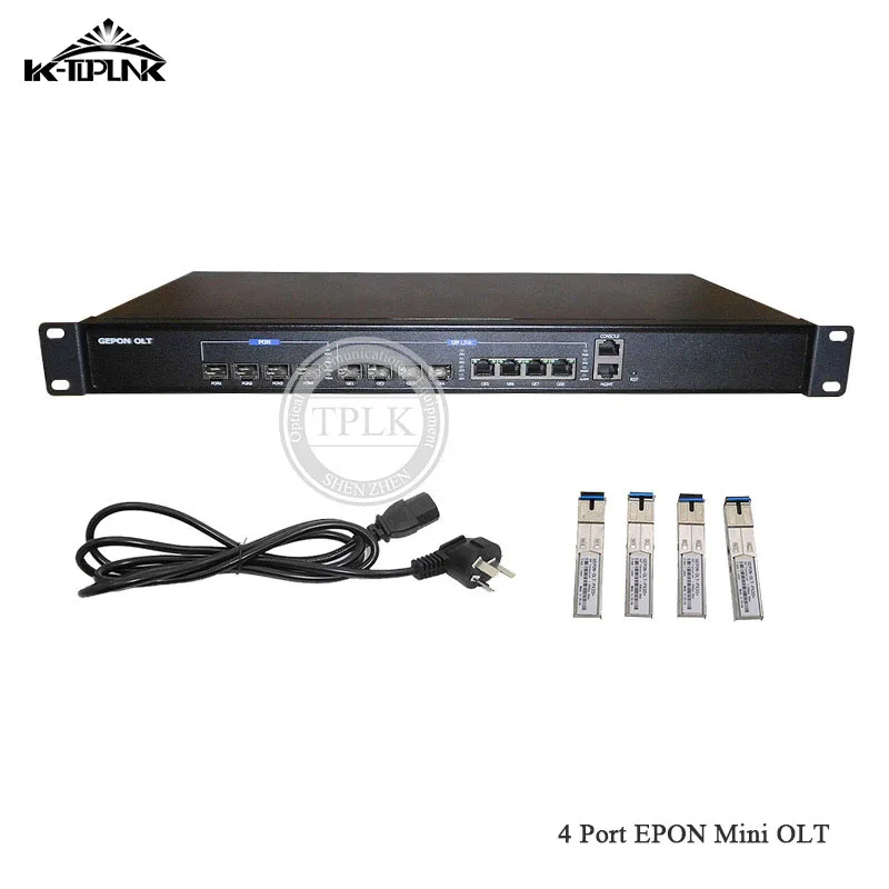 

Best supplier 1G 4 Port EPON Mini OLT, custom LOGO, Compatible Hua wei, ONU ONT with modules Network Optical Line Terminals