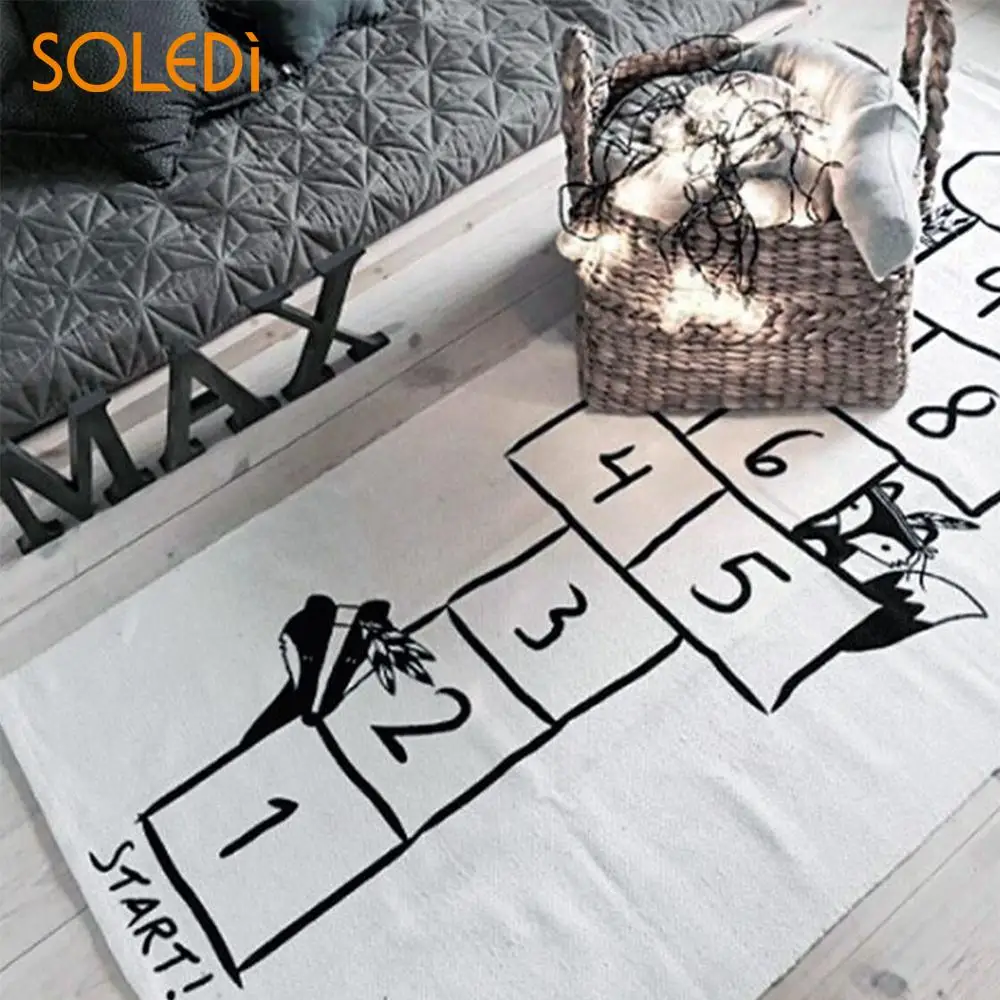 

Baby Hopscotch Gym Mat Kid Game Comfortable Children Play Mat Bedroom Cotton Soft Baby Drop Shipping