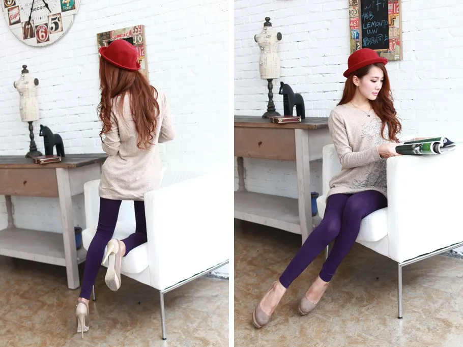 pink leggings 2021 Women Autumn Winter Thick Warm Legging Brushed Lining Stretch Fleece Pants Trample Feet Leggings High Elasticity Leggings high waisted leggings