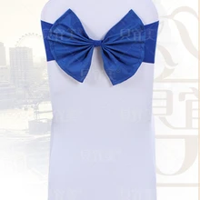 Цвет: ярко-синий; стул створки "Бабочки" галстук-бабочка лайкра створки украшение для свадебного банкета стулья лайкра створки торговля