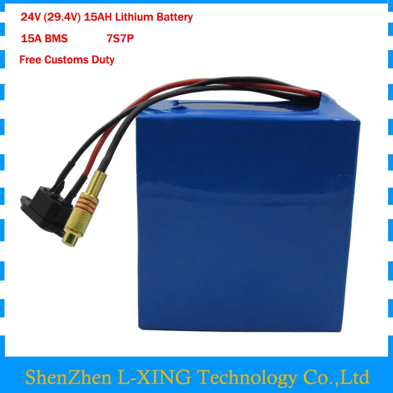 

24v 15ah battery pack lithium 24v 350w e bike li-ion 24v lithium bms electric bike battery 24v 15ah 250w motor +2A charger
