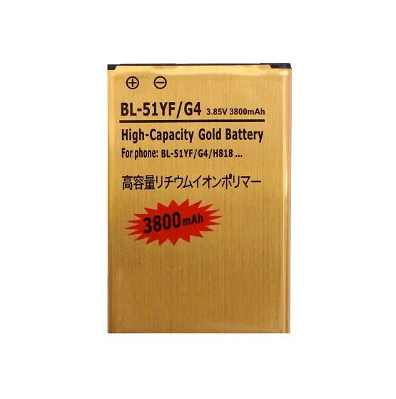 

Ciszean 1x 3800mAh BL-51YF Gold Replacement Li-ion Battery For LG G4 H818 H818N VS999 F500 F500S F500K F500L H815