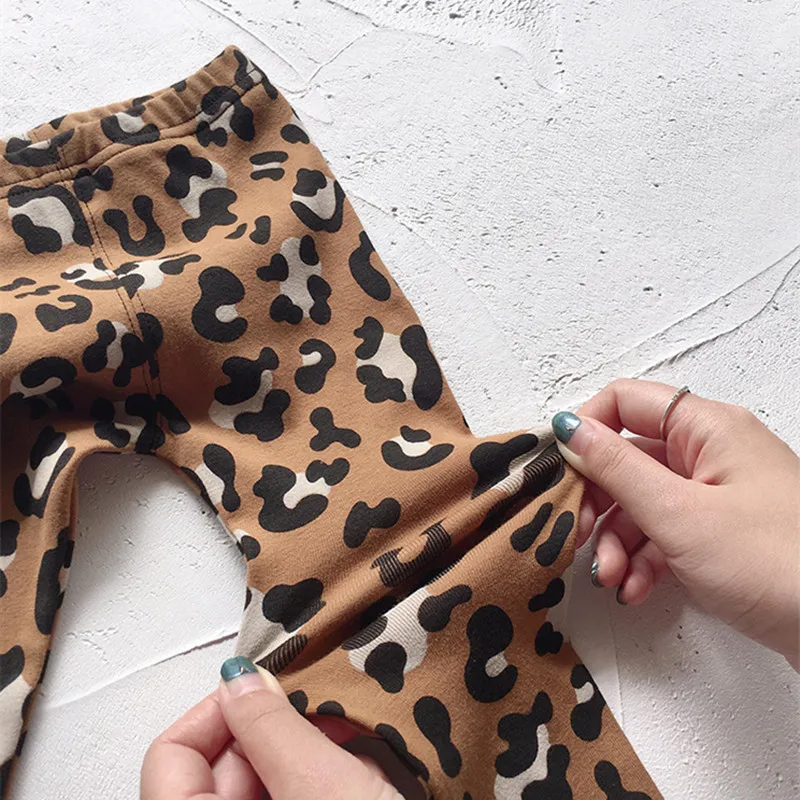 2019 Spring Toddler Girl Leggings Kids Fashion Long Skinny Leopard Print Pants Children Clothes Girl Slim Leggings For 2-7Yrs