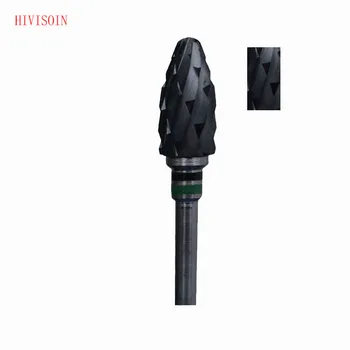 

2Pcs/Lot Bullet Shape- Cross Cut - Black Zirconia Ceramic Dental Lab Burs - ISO 272 (XXC) 1201.060