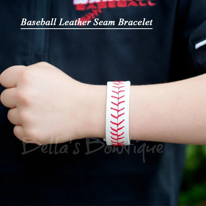 2017 кожаный Софтбол/бейсбольный браслет|baseball bracelet|bracelet braceletleather baseball bracelet |
