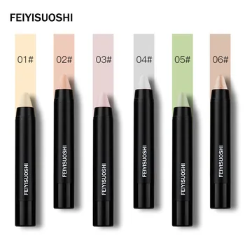 

4/6 SET Foundation Makeup Full Cover Contour Face Concealer Base Primer Moisturizer Hide Blemish Brand Bronzer Concealer Stick