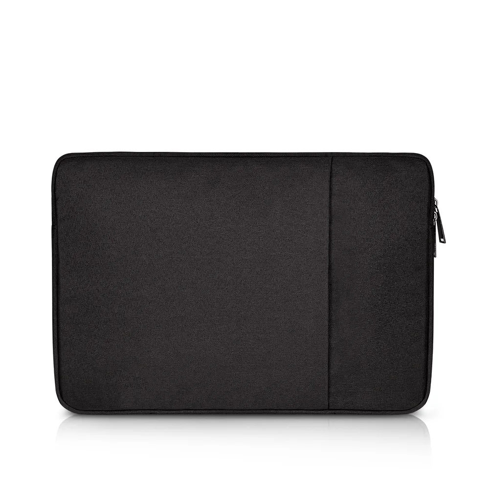 Для ноутбука сумка для ноутбука с карманом для ноутбука MacBook Air Pro ратина 11,6/13,3/15,6 дюймов/11/12/13/14/15 дюймов Тетрадь чехол КРЫШКА ДЛЯ Dell hp - Цвет: black