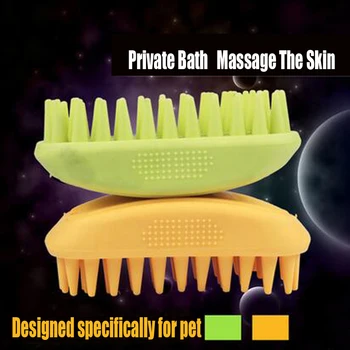 

Rubber Material Pet Dog Grooming Pet Dog Hair Epilation Comb Brush Plastic Puppy Glove Comb For Dog Lice Comb Tick Remover QQ379