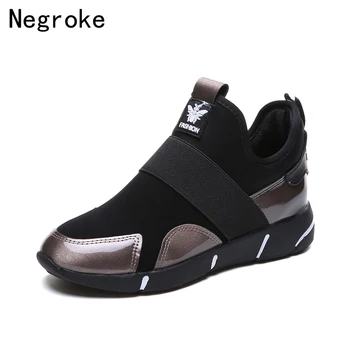 

Women Trainers Sneakers 2019 New Basket Femme Flat Casual Shoes Woman Stretch Fabric Tenis Feminino Zapatos Mujer