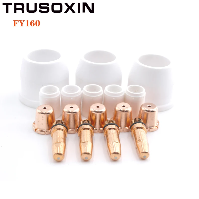 

FY160 water cooling plasma cutting gun consumables electrodes tips gas ring and shiled cups of LGK120 LGK160 cutting amchine
