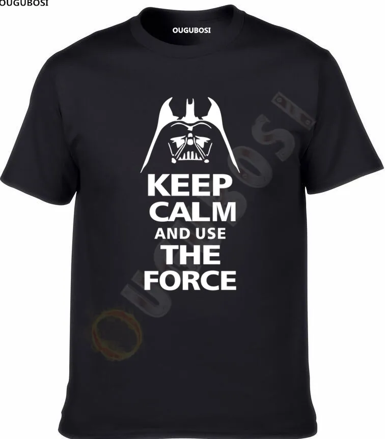 

t-shirt uomo KEEP CALM AND USE THE FORCE STAR WARS Guerre Stellari Darth Fener