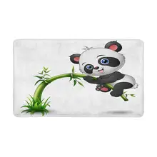 Алмазная Вышивка Милая панда дерево скалолазание Бамбук Внутренний входной ковер коврики обуви Скребок коврик