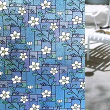 45x200 см синий Непрозрачный солнцезащитный крем стекло плёнки полупрозрачные наклейки для окна ванная комната раздвижные двери целлофан