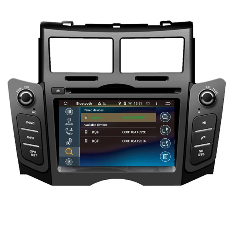 Excellent Ectwodvd Octa Quad Core 4G/2G Android 9.0 Car Multimedia DVD Player for Toyota Yaris 2005 2006 2007 2008 2009 2010 2011 13