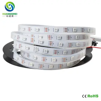 

5v waterproof addressable strips ws2812 30 leds rgb led strip WS2812B digital pixel led lights ws2811 chip 30pixels/m white pcb