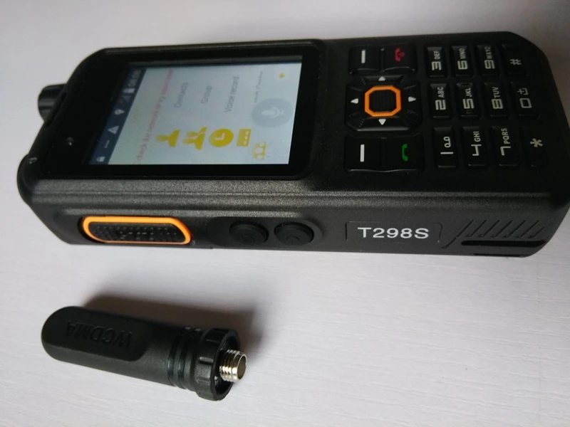 Мобильный телефон WCDMA walkie talkie T298s sim-карта сеть двухстороннее радио wifi gps рация внутренней связи