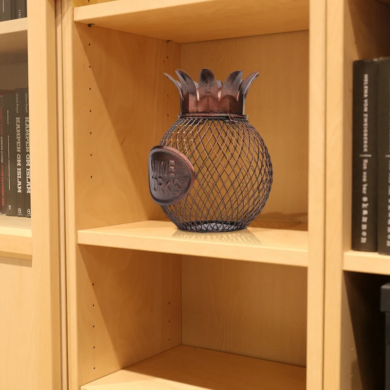 New-Nordic Wine Stopper Storage Container Wine Barrel Cork Container Home Decoration Process