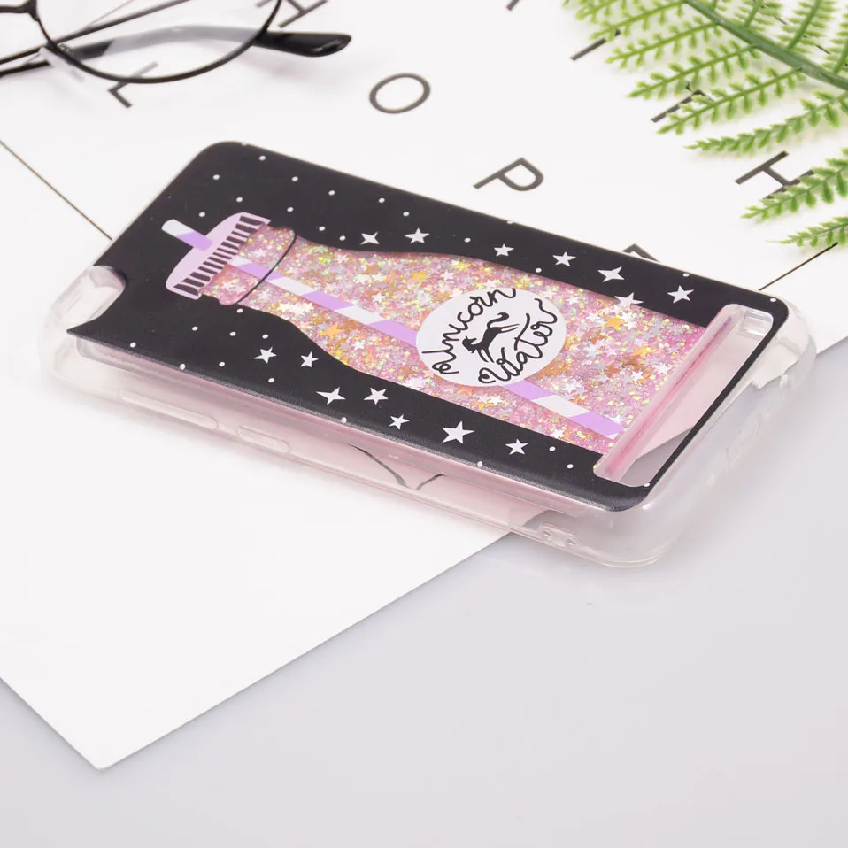 Reaoom for Xiaomi Redmi 5A Case Glitter Dynamic Liquid Colorful Star Quicksand Cute Bottle Unicorn Cover for Xiaomi redmi 5a     (8)