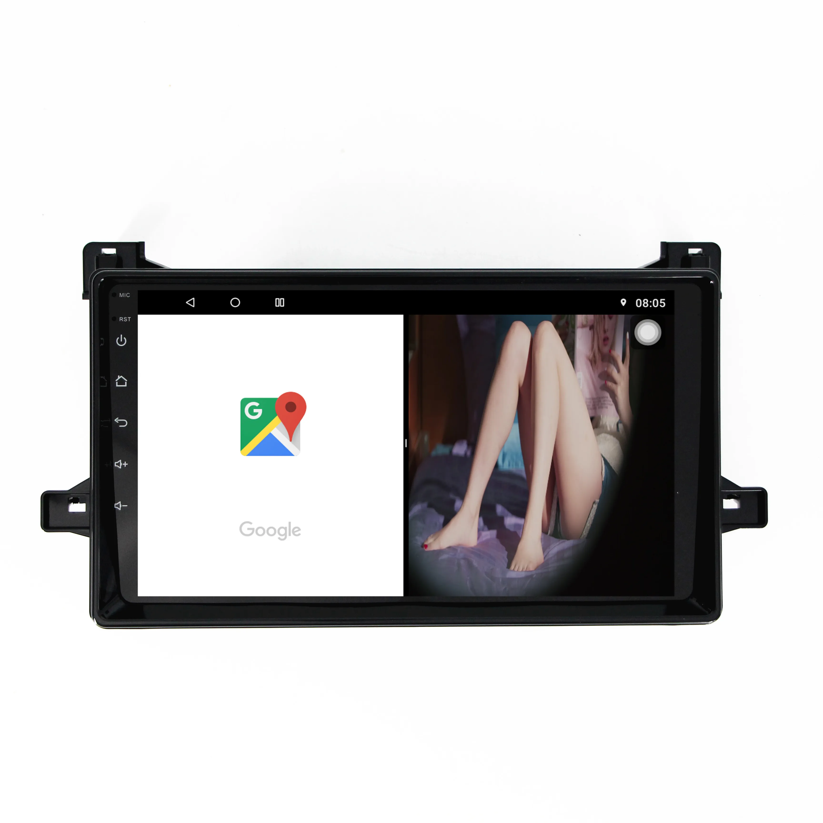 Perfect 2din Car Android8.1 stereo Autoradio For Toyota Pruis 2016 Quade-core RAM2G+ROM32G with BT WIFI Mirrorlink gps navigation player 1