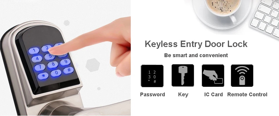 Bluetooth keypard умный дверной замок электронные цифровые замки с TTlock приложение дистанционное управление