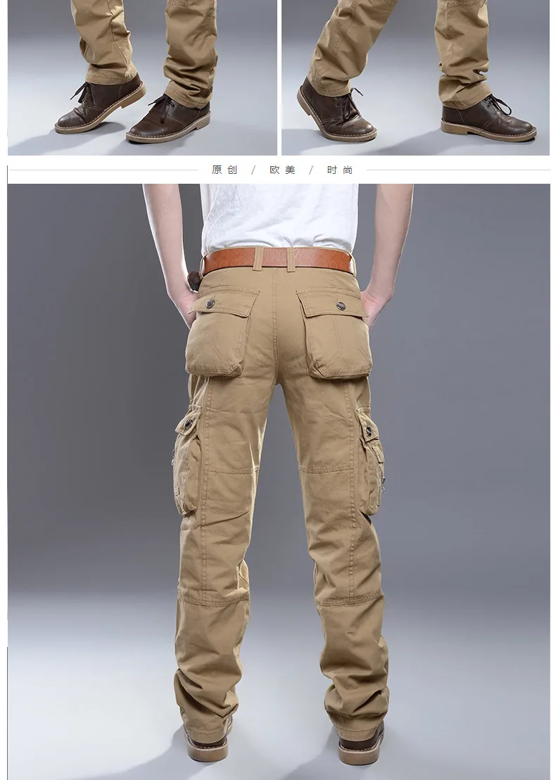 Мужские зимние брюки карго толстые теплые многокарманный Военный Тактические потертые брюки уличная армейская брюки плюс размер