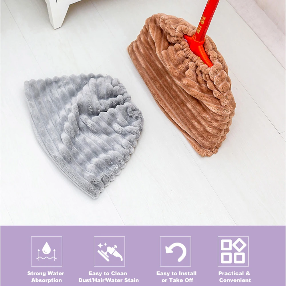 

Practical Flannel Refill Broom Sweeping Cloth Easy Install Replacement Fold Cloth Bag Cleaning Washable Home Kitchen Accessoris