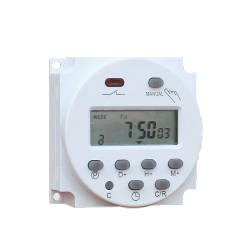 

CN101A 12V 24V 110V 240V Digital LCD Power Timer Programmable Time Switch Alarm Clock Light Timer Switch Relay Timers