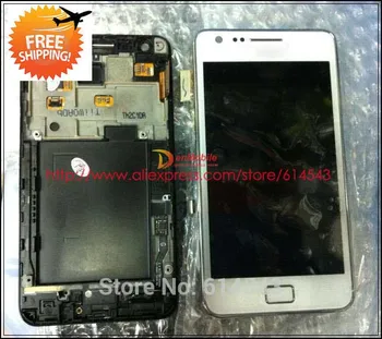 

Tested For Samsung Galaxy S2 i9100 LCD Display Touch Screen Digitizer+ Frame Assembly Black White Replacement Parts+Track No.1pc
