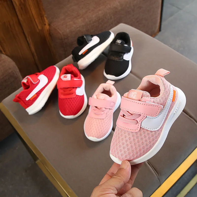 

2019 kids sneakers 1 to 5 years old baby boys girls casual shoes Top quality soft non-slip breathable sports shoes running shoes