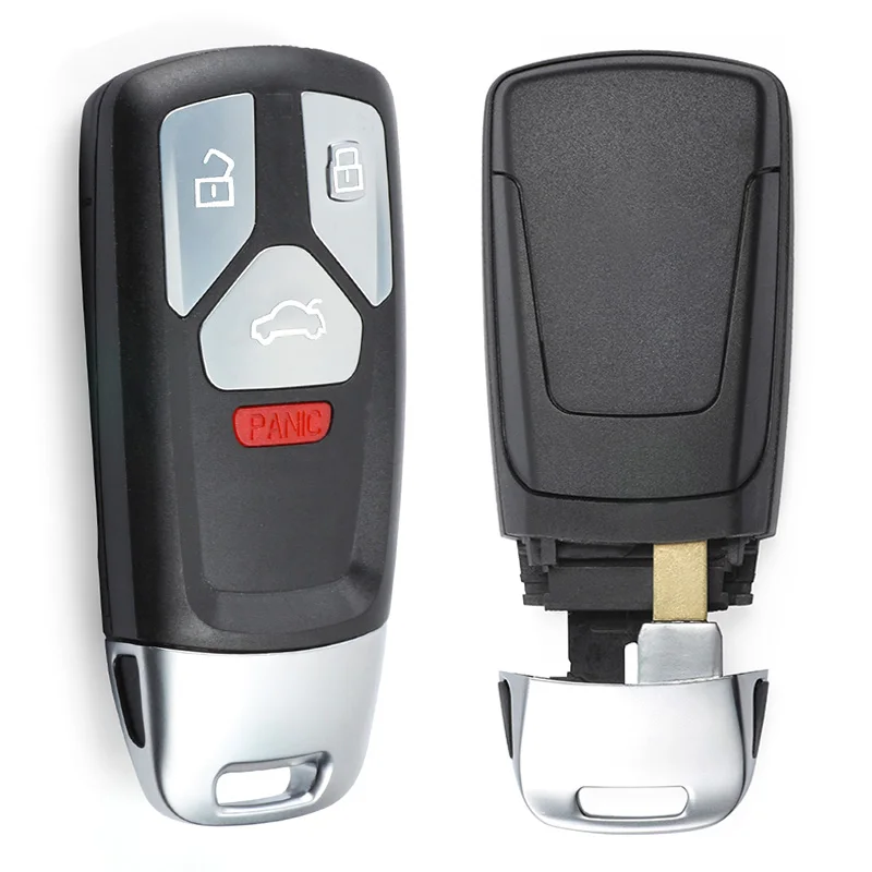KEYECU 315/ 434MHz 4M0 959 754 AK /AQ /AF Keyless Entry 3+1 4 Button Smart Remote Key Fob for Audi A4 A5 Quattro Q7 TT 2016-2019