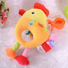 Игрушек! Новое поступление милый счастливый цыпленок детские плюшевые игрушки кровать повесить тянуть музыку с BB устройства 1 шт