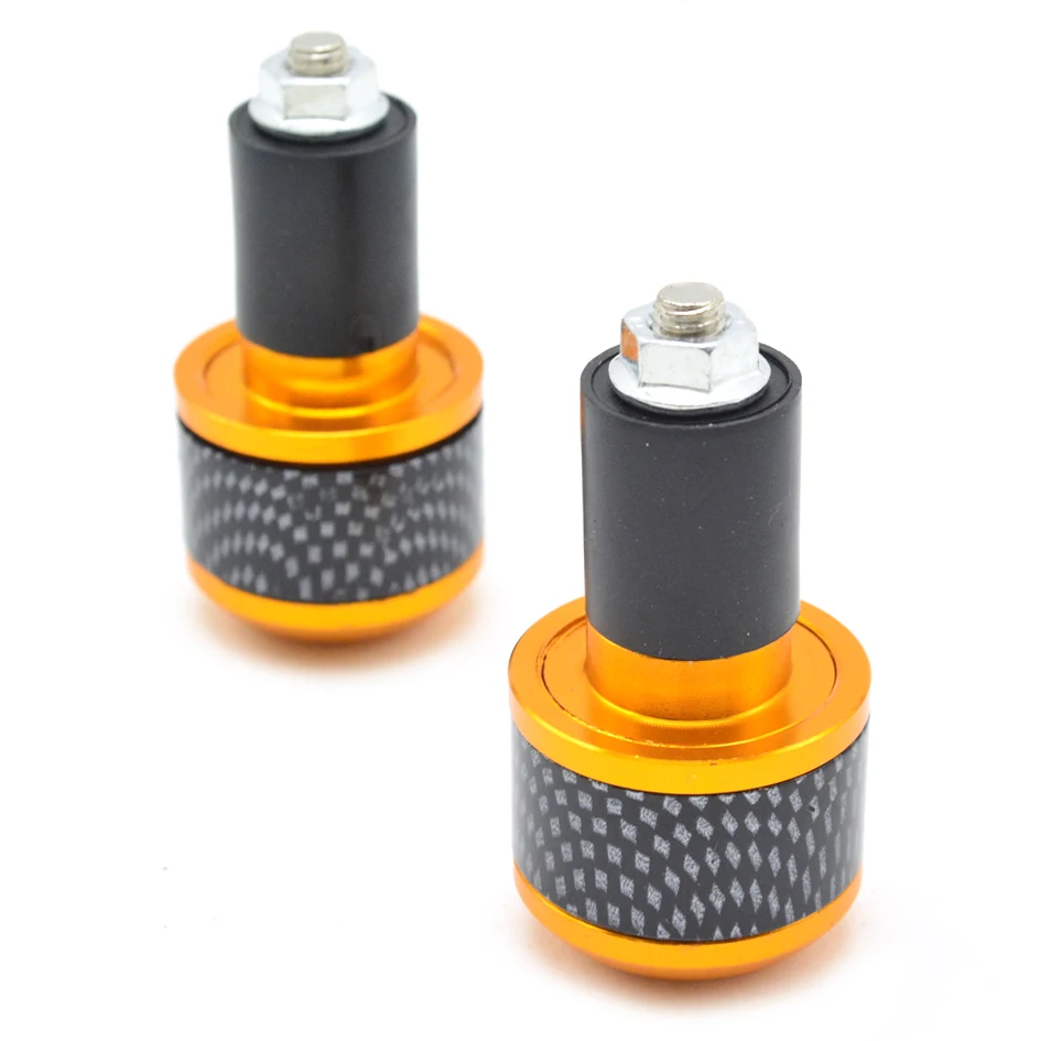 For BWM YAMAHA Suzuki triumph Honda Kawasaki KTM motocross Handlebar Grips Ends Universal Motorcycle 7/8" 22mm Hand Bar End - Цвет: Золотой